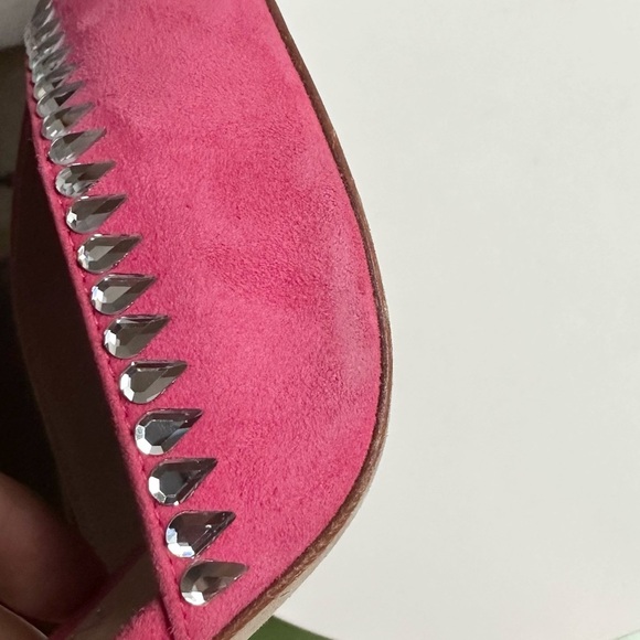 🌺 STUART WEITZMAN🌺 Gemcut Xcurve 100 Slingback Pink Pump size 9.5 - Picture 14 of 17